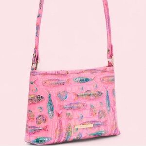 Brahmin Melbourne Pink Sardine Shoulder Bag Exclusive Collection Brand New